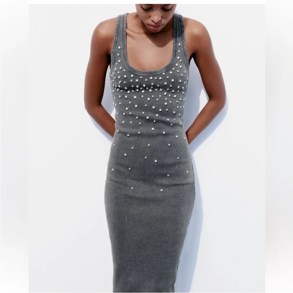 Zara Rhinestone Maxi Dress - Picture 2 of 9